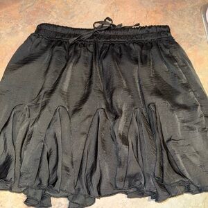 Silky Black Women's Skirt
